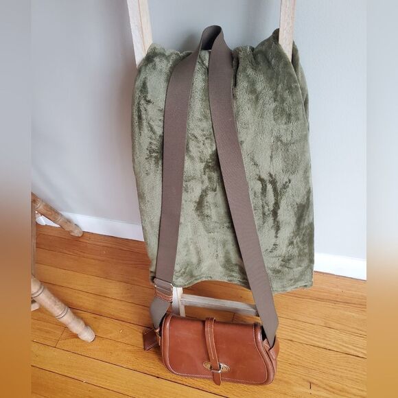 Dooney & Bourke red/brown vintage leather Florentine Toscana medium saddle bag - Picture 13 of 14